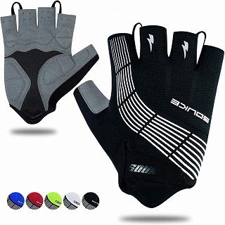 Souke Sportsサイクルグローブ メンズ 3Dパッド付